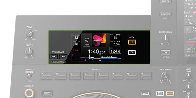 Pioneer DJ OPUS-QUAD Secondary Screens.