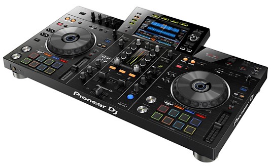 Three quarter view of the Pioneer XDJ RX2 DJ controller