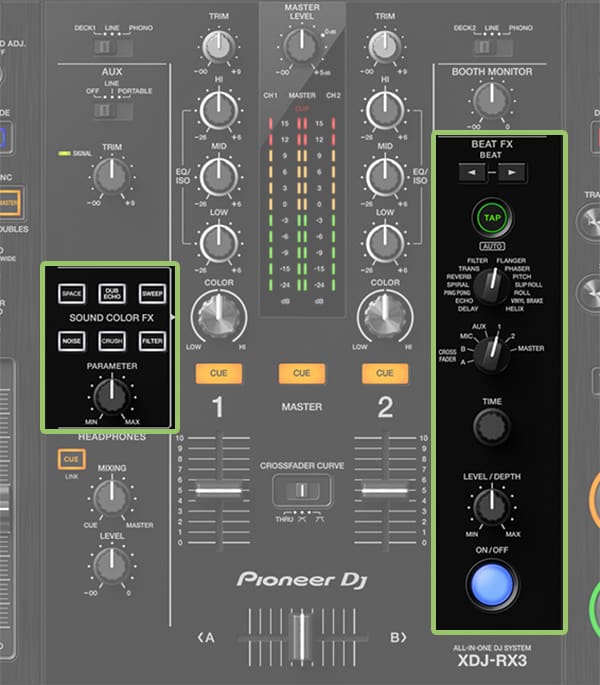 Pioneer XDJ-RX3 FX.
