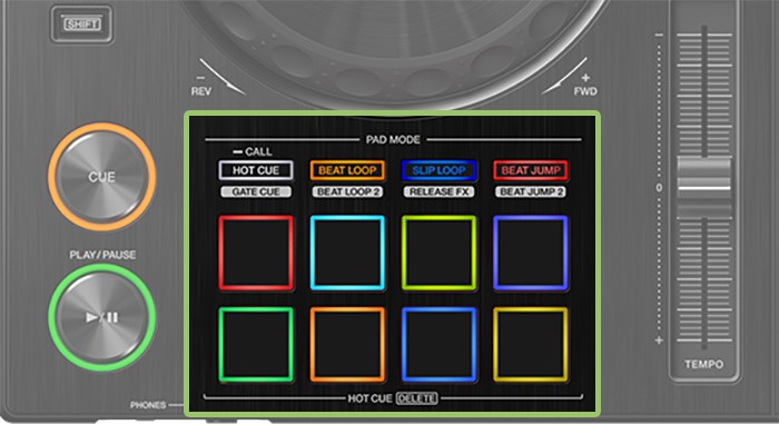 Pioneer XDJ-RX3 Performance Pads.