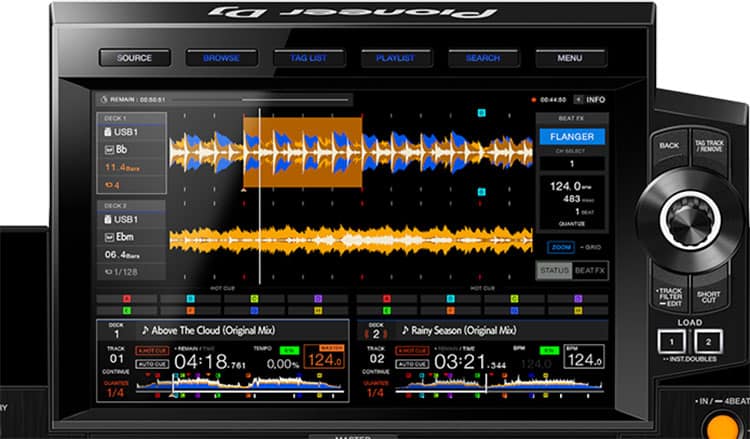 Pioneer XDJ-RX3 Screen.