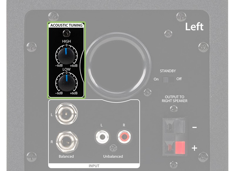 PreSonus Eris 3.5 Tuning Options.
