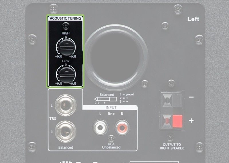 PreSonus Eris E4.5 Tuning Options.