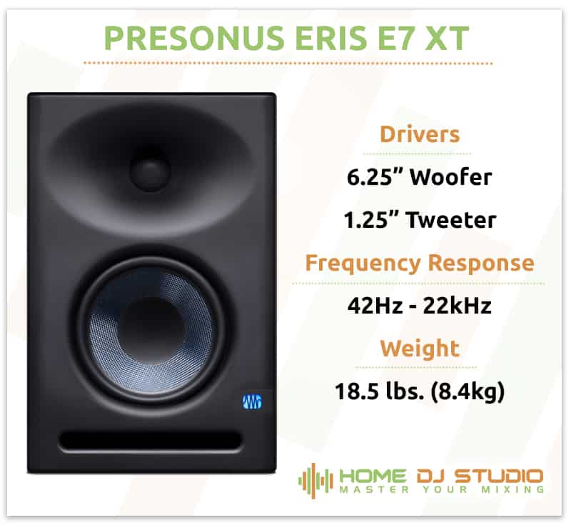 PreSonus Eris E7 XT Specifications.