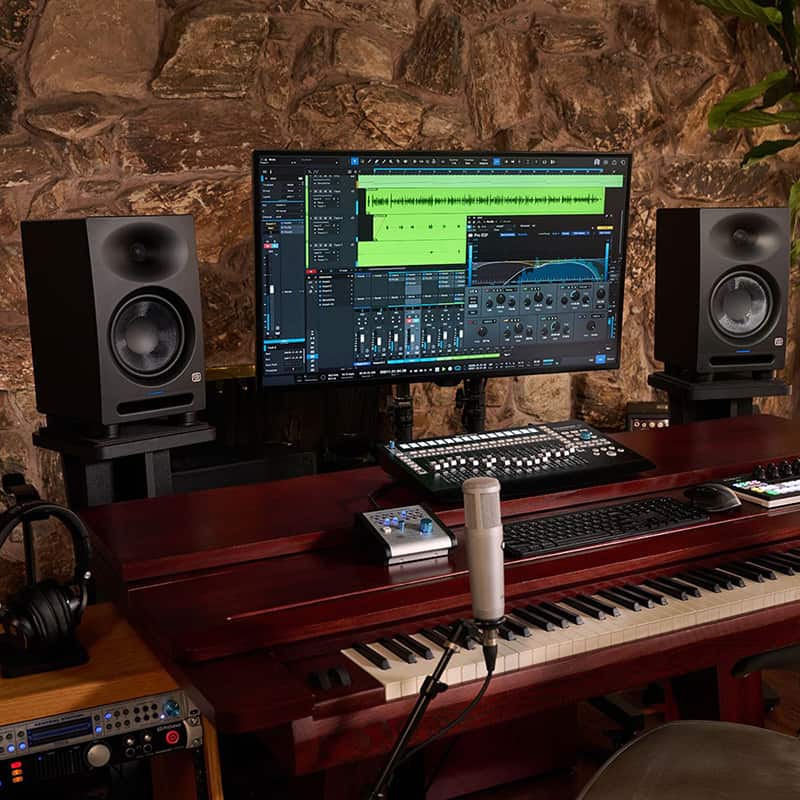 PreSonus Eris Studio 8 In a music studio.