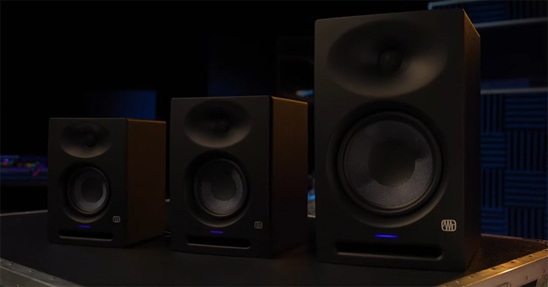PreSonus Eris Studio monitor lineup.