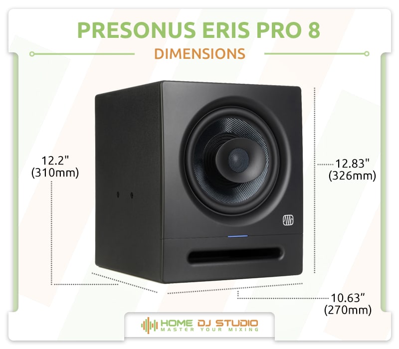 PreSonus Eris Pro 8 Dimensions.