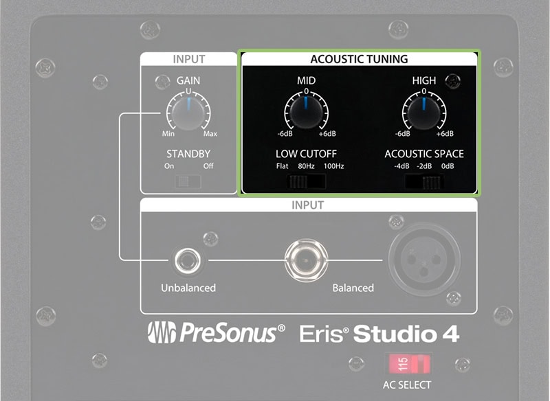 PreSonus Eris Studio 4 Tuning.