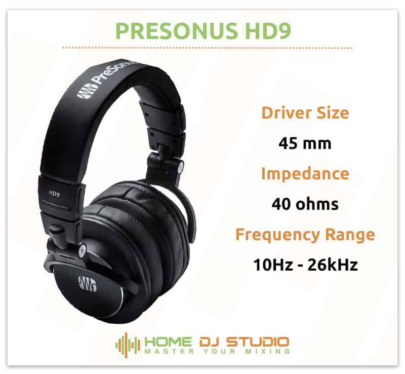 PreSonus HD9 Specifications.