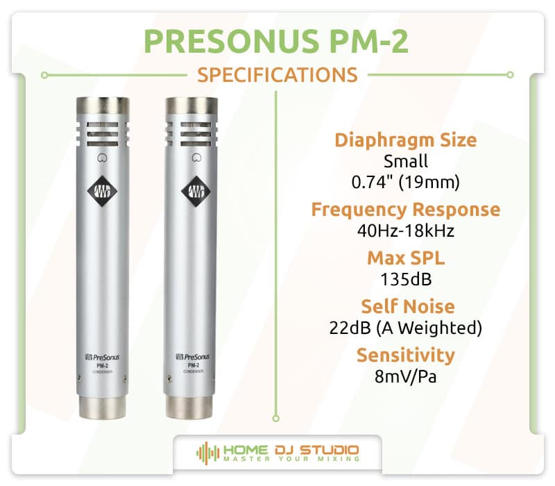 PreSonus PM-2 Specifications.