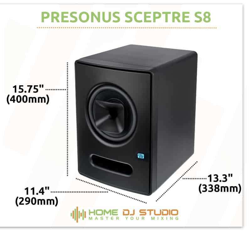 PreSonus Sceptre S8 Dimensions.