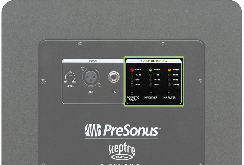 PreSonus Sceptre S8 Tuning Options.