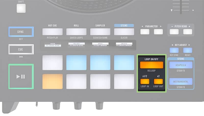 Rane Four Looping Controls.