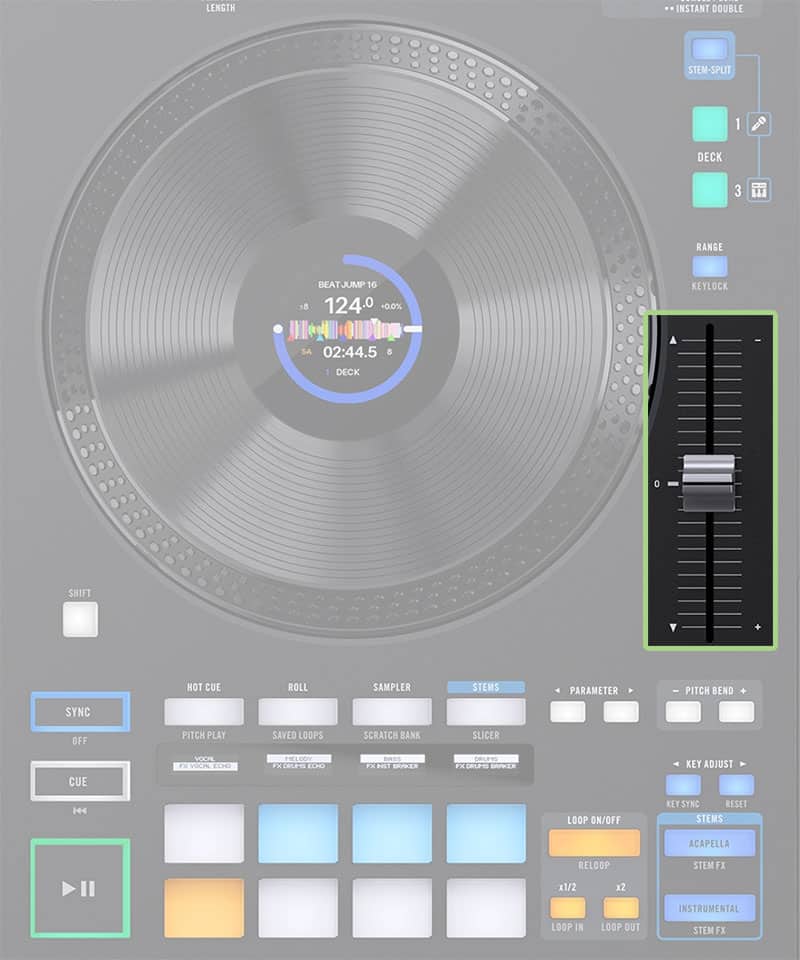 Pitch Faders.