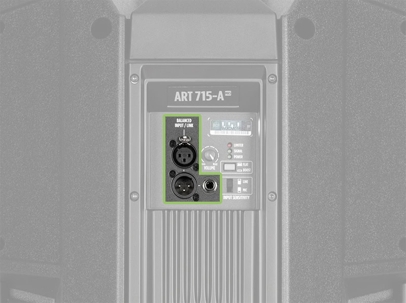 RCF ART 715-A MK5 Connections.