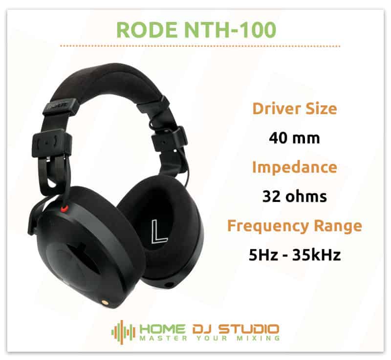 Rode NTH-100 Specifications.