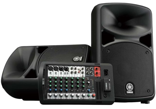 Front view of the Yamaha StagePas 600BT