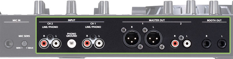 Roland DJ 505 Connection Options