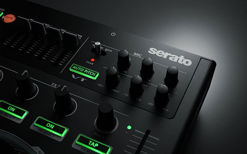 Roland DJ 808 Controller Microphone Controls