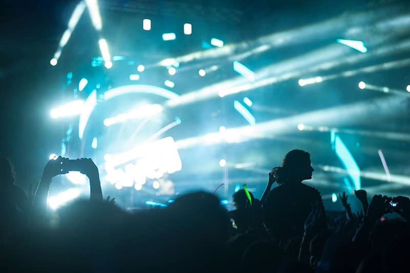 Photo of people at a concert