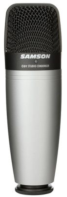 Front view of the Samson C01 microphone.