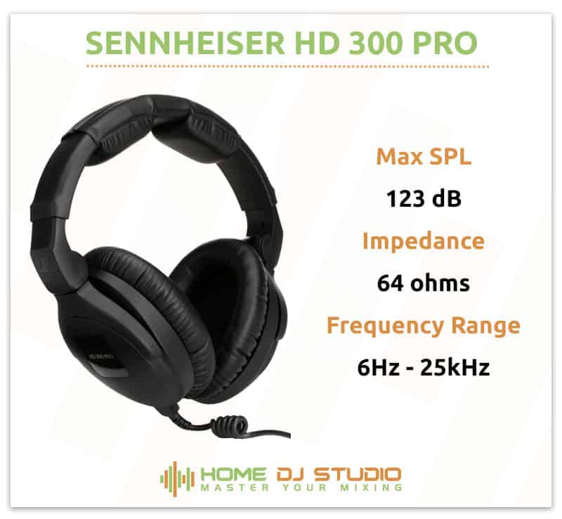 Sennheiser HD 300 Pro Specifications.
