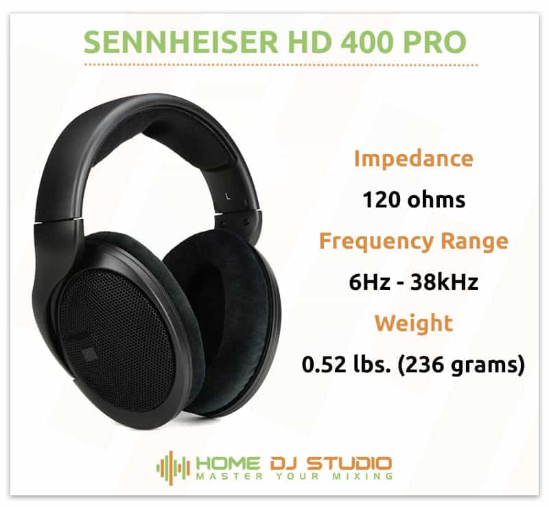 Sennheiser HD 400 Pro Specifications.