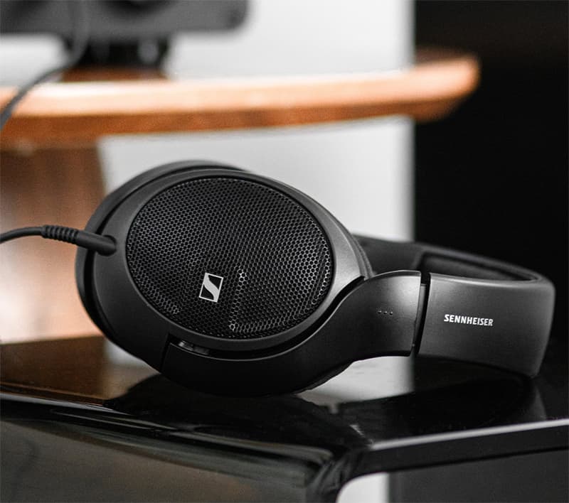 Sennheiser HD 560S sitting on a table.