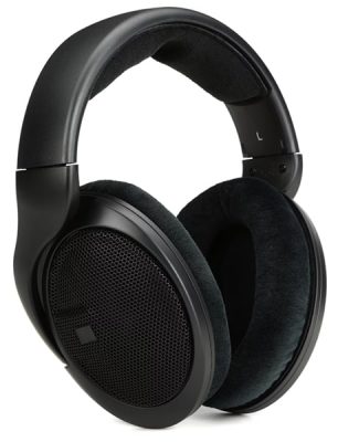 Three quarter view of the Sennheiser HD 400 Pro headphones.