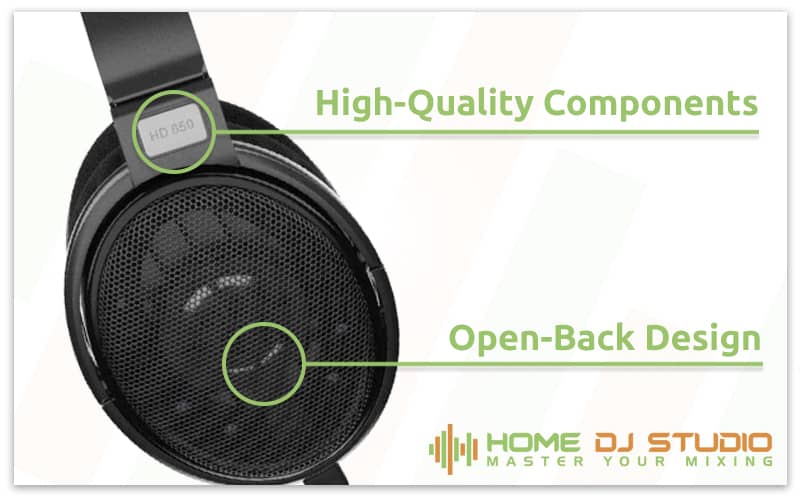 Sennheiser HD 650 headphones details.