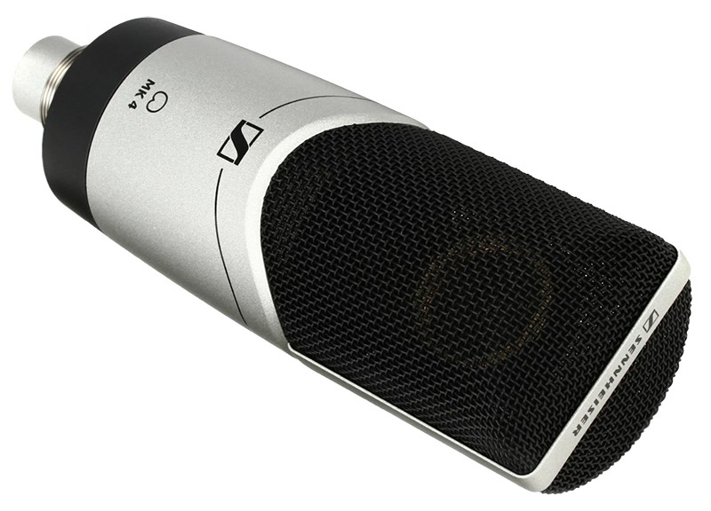 Three-quarter view of the Sennheiser MK 4 microphone.