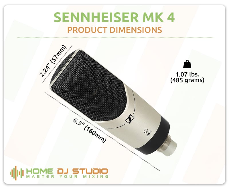 Sennheiser MK 4 Dimensions.
