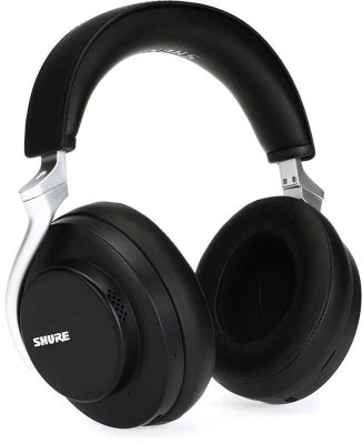 Three quarter view of the Shure AONIC 50 headphones.