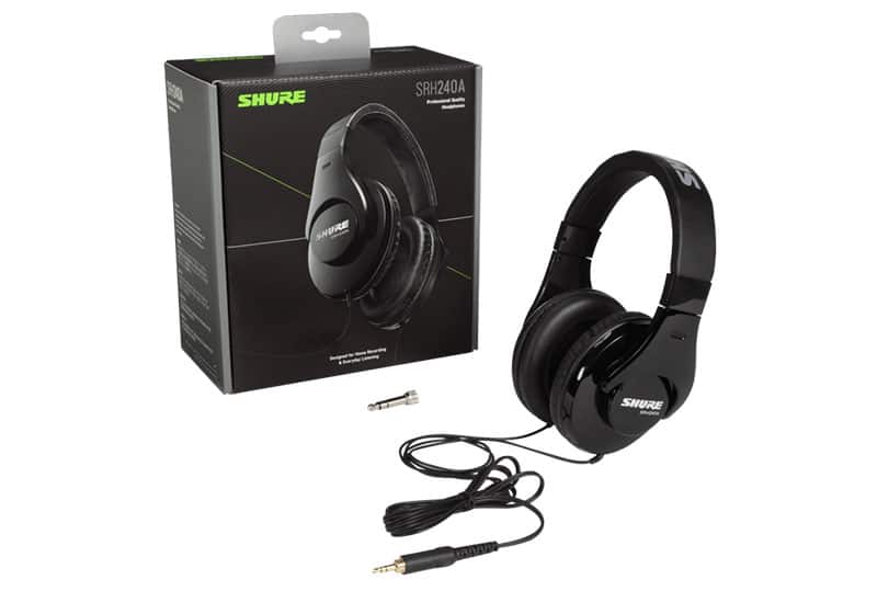 Shure SRH240A Packaging.