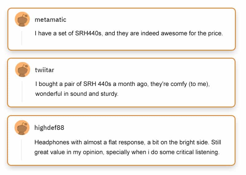 Shure SRH440 Reviews