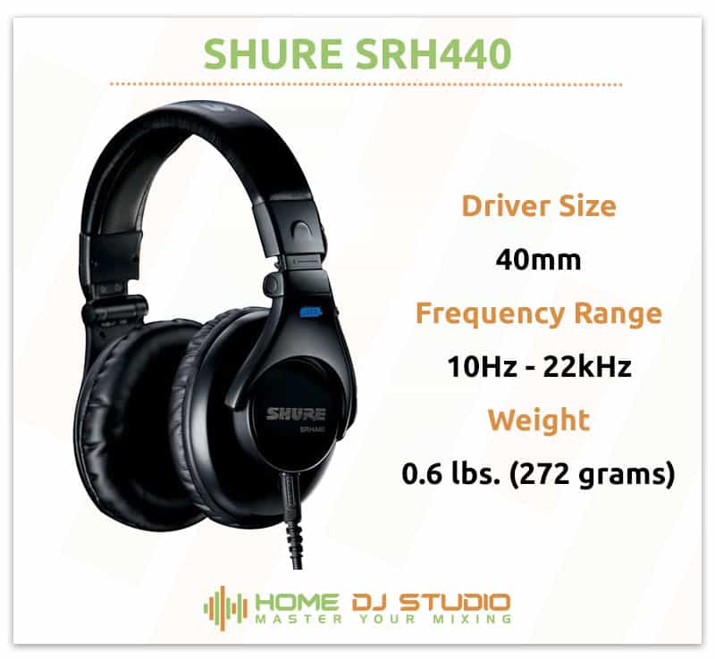 Shure SRH440 Specifications