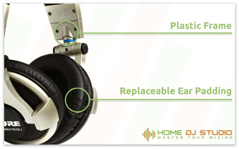 Shure SRH750DJ Details.