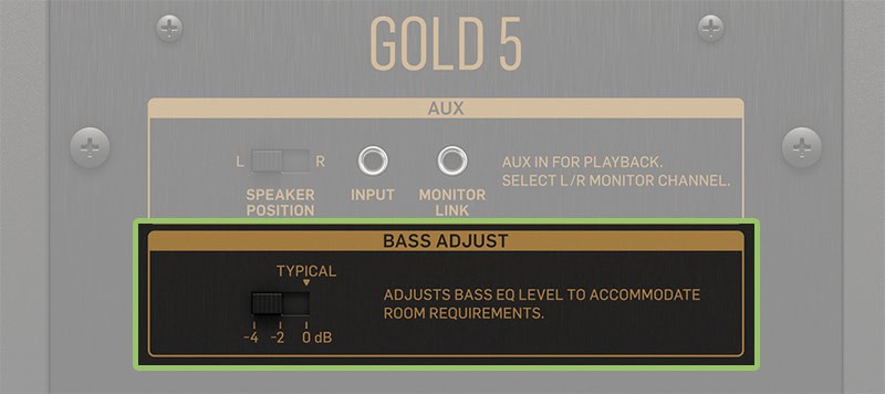 Tannoy GOLD 5 Bass Adjust.