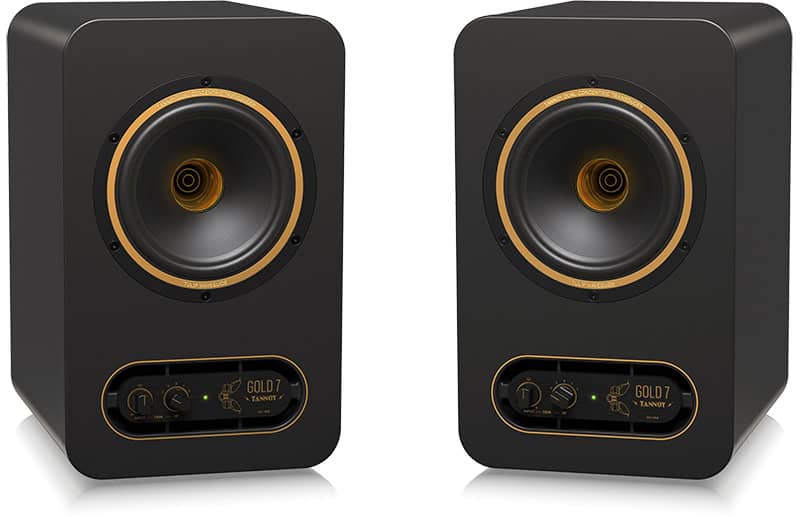 Pair of Tannoy Gold 7 studio monitors.