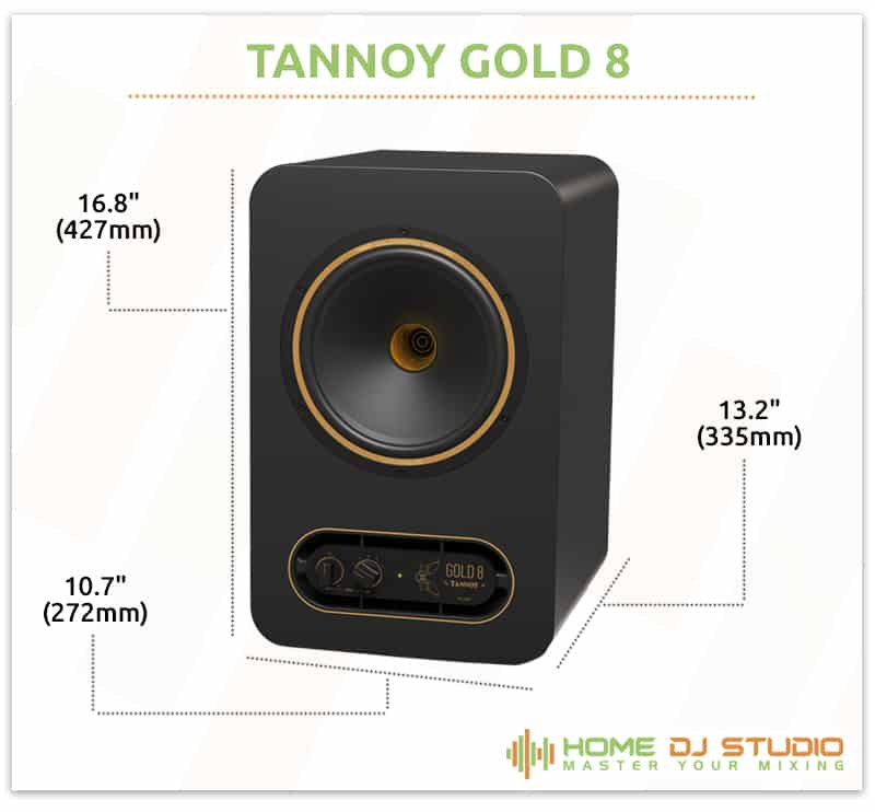Tannoy GOLD 8 Dimensions.