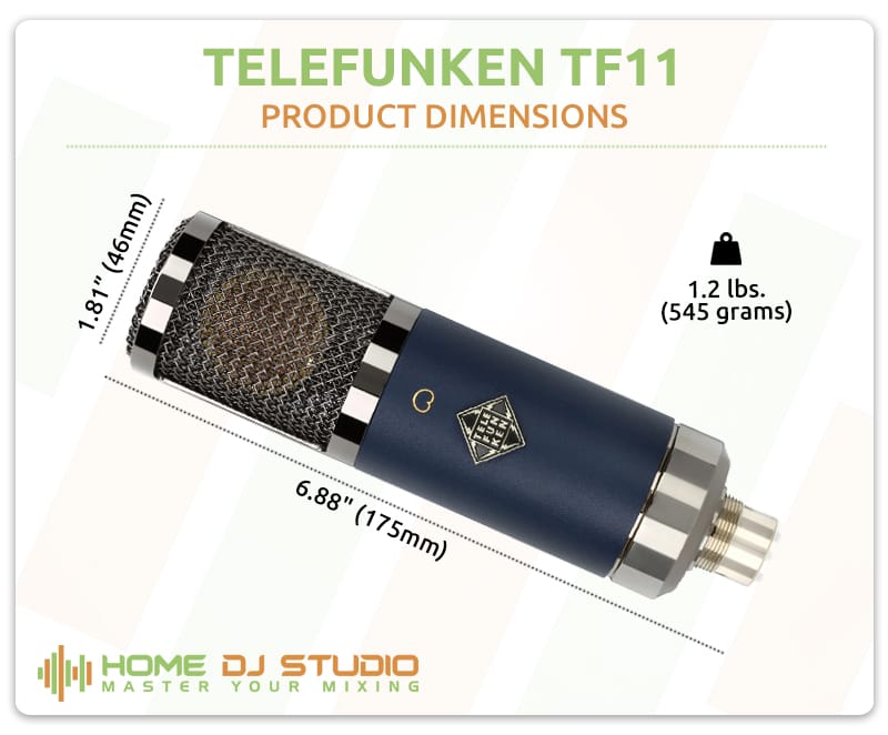 Telefunken TF11 Dimensions.