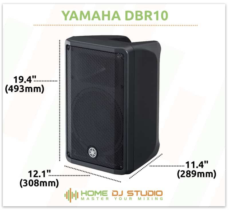 Yamaha DBR10 Dimensions