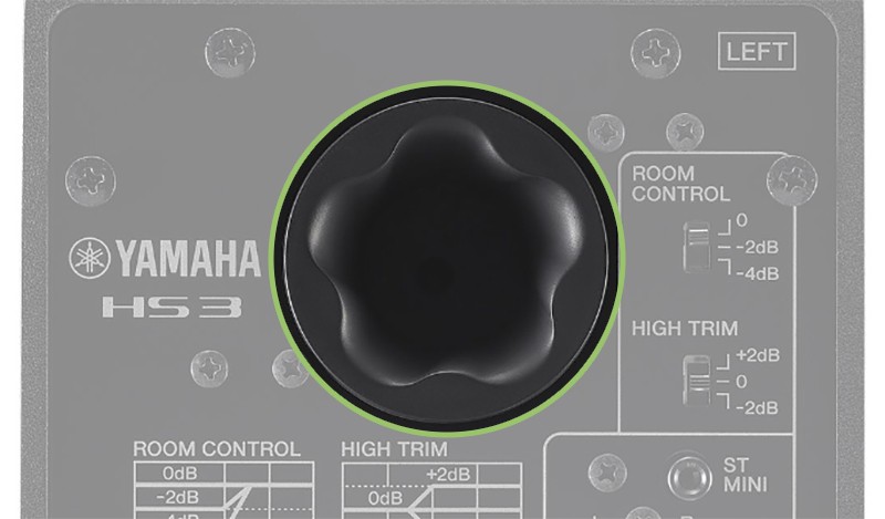 Yamaha HS3 Bass Port.