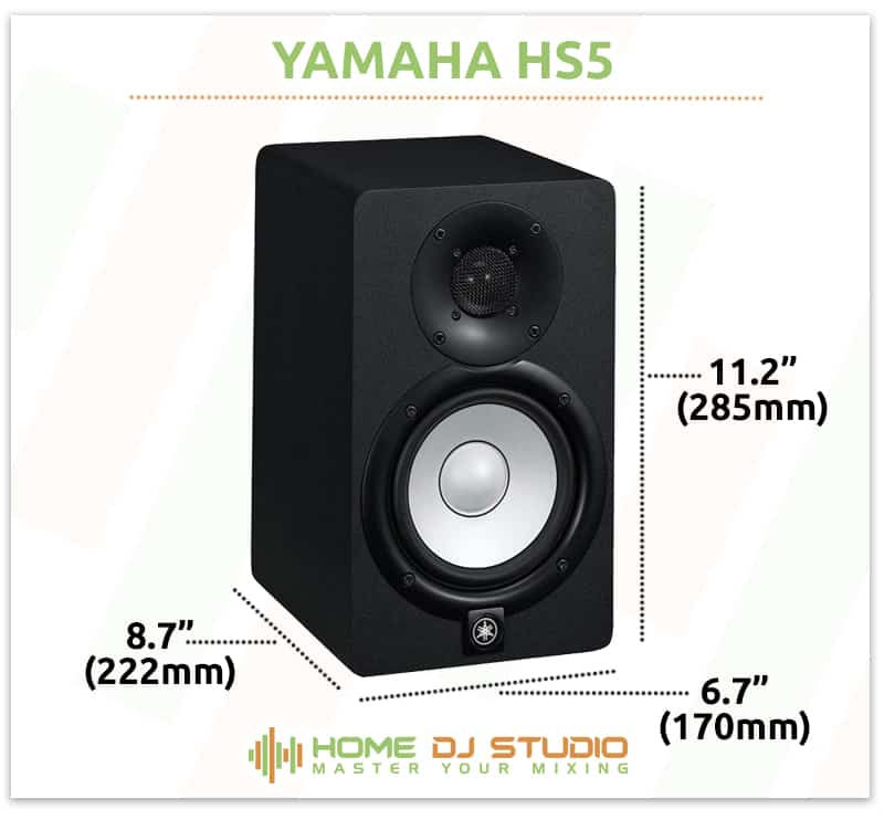 Yamaha HS5 Dimensions