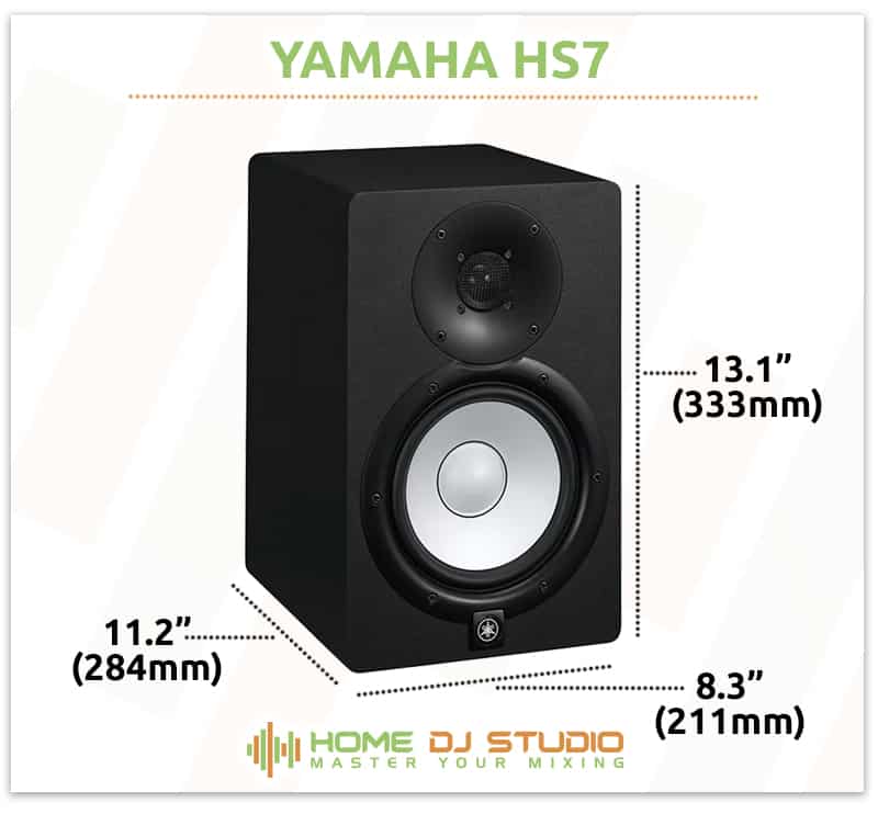 Yamaha HS7 Dimensions