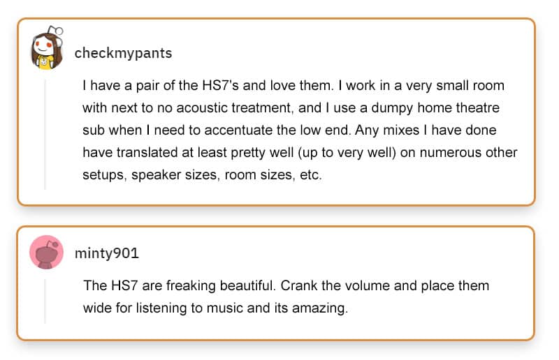 Yamaha HS7 Reviews