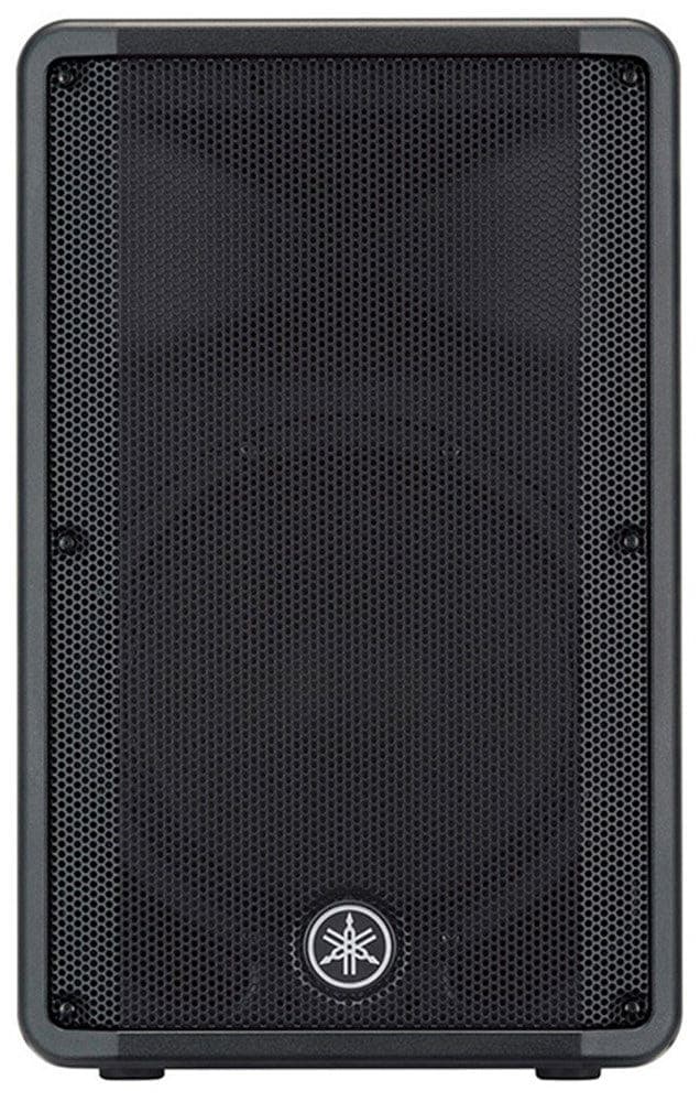 Front view of the Yamaha DBR12 speaker.