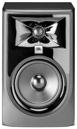 Front view of the JBL 305p MkII studio monitor