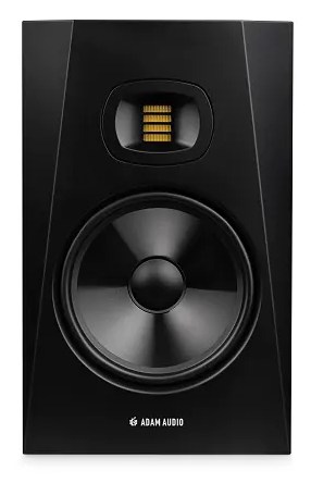 Front view of the Adam Audio T8V studio monitor.