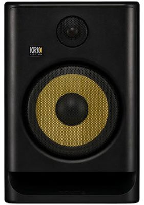 Front view of the KRK Rokit 8 G5 studio monitor.